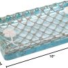 wholesale direct avanti linens - decorative tray, resin countertop organizer, beach inspired bathroom accessories (seaglass collection) bulk purchase at factory prices