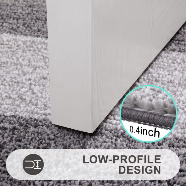 global sourcing kitinjoy indoor door mat, 32x20 non-slip absorbent dirt trapper entrance mat, low-profile washable inside floor mat, sturdy soft entry doormats for entryway, grey oem/odm services