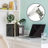 supplier direct happyhapi book ends, 8 pcs book ends acrylic bookends for shelves, clear book holder stand, non-skid decorative bookend, study book organizer for home library office, 5 x 5 x 7.3 inch wholesale prices