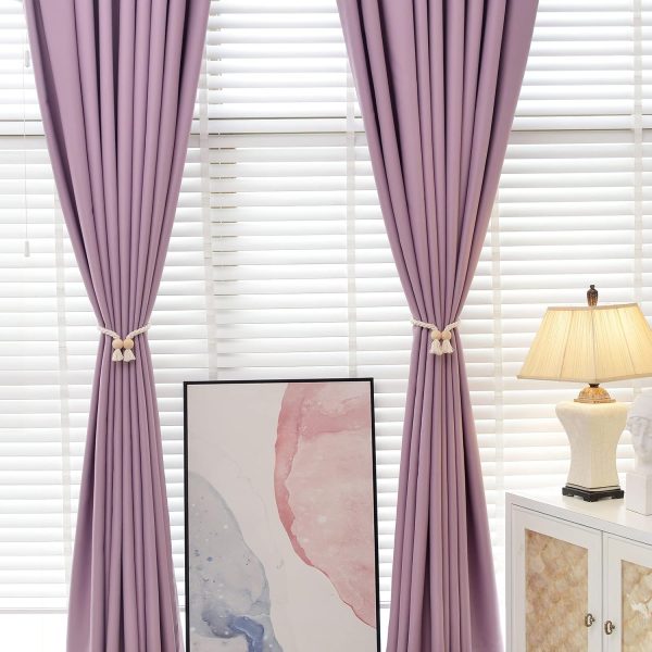 bulk purchase niceec 2 pack wooden ball magnetic curtain tiebacks boho home decor drape tie backs natural cotton hand woven rope curtain holdbacks for thin & thick home & office window draperies (beige) factory discount