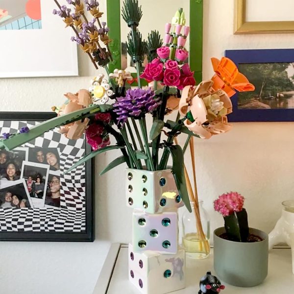 oem/odm services ceramic dice vase - unique decor for dried flowers, rose, pampas grass - stunning design for any modern space for inspiring smiles affordable bulk deals