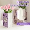 oem/odm services handmade book shaped flower vase, book lovers gifts, book shelf decor aesthetic, large ceramic utensil holder for kitchen counter, home kitchen decor, planter pot library decor (little women) affordable bulk deals