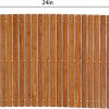 manufacturer direct strand woven bamboo bath mat bathroom rugs floor wood shower bathtub waterproof non slip accessories 16x24 inch easy to clean, suitable for outdoor, dark color, 1 pc trade price
