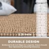 global sourcing kozyfly boho rugs for entryway 2x3 ft small area rugs washable rugs rubber backed front door rug cotton entrance rugs for front porch bathroom kitchen bedroom, tan/brown oem/odm services