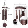 producer to buyer wind chimes for outside deep tone,38'' large memorial wind chimes outdoor,sympathy wind chimes gifts for mom/grandma, christmas, bronze discounted pricing