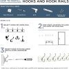 competitive pricing franklin brass bar (4-pack) single wall hooks 1-prong coat/hat matte black hooks for hanging wall mount hanger clothes, purse, bag, towel organization decorative wall hooks b47246k-fb-c one-stop wholesale