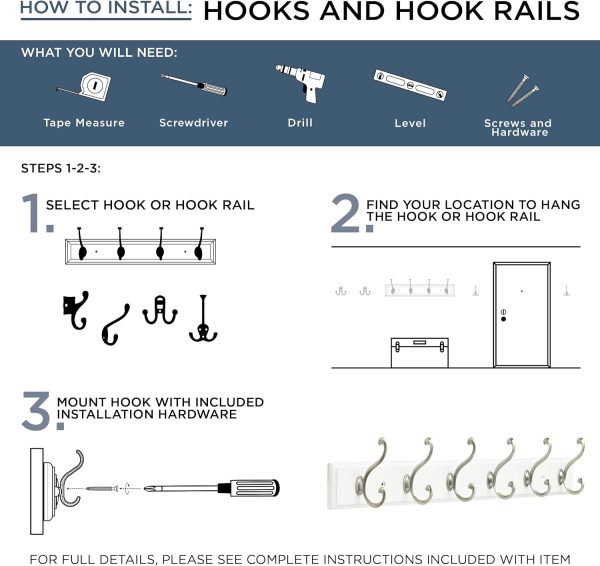 competitive pricing franklin brass bar (4-pack) single wall hooks 1-prong coat/hat matte black hooks for hanging wall mount hanger clothes, purse, bag, towel organization decorative wall hooks b47246k-fb-c one-stop wholesale