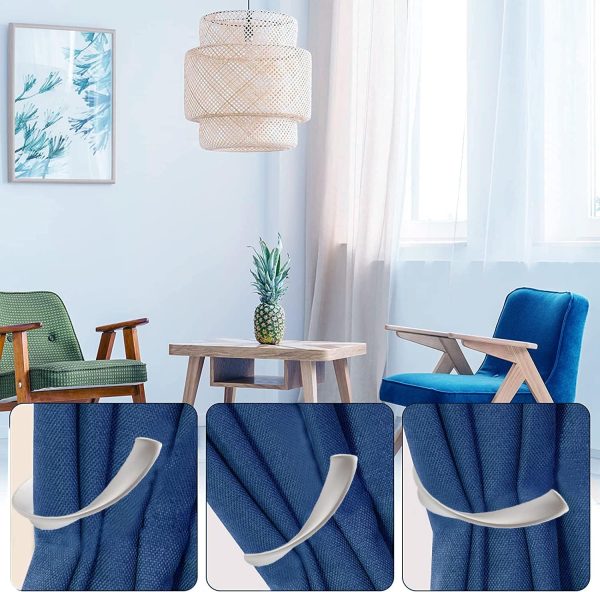bulk purchase decorative curtain holdbacks,wall mounted window drapery tiebacks for bedroom,livingroom,office come with screws (nickel,2) factory discount