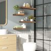 bulk purchase hoobro floating shelves, wall shelf set of 2, 15.7 inch hanging shelf with invisible brackets, for wall decor in bathroom, bedroom, toilet, kitchen, living room, office, rustic brown bf40bj01 trade price