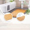 manufacturer direct bamboo bath mat 48 x 16 inches and wooden soap dish set bathroom rugs bathtub mat non slip bath mats for bathroom, kitchen sauna spa hot tub outdoor decor trade price