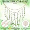bulk purchase jetec hanging eucalyptus boho wall decor large boho bedroom wall hanging wooden bead garland artificial eucalyptus natural greenery decoration, 36 x 36 inch (simple color, wood chip style) trade price