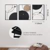 factory direct oakrain 3 pack metal wall art - abstract planet & orbit lines minimalist modern wall decor for living room, bedroom, office, entryway (11.8 x 15.7 x 0.47 inches) volume discount