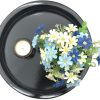 wholesale direct carah & cossh round wooden tray, black round decorative wood tray, round modern decorative tray, perfect for storage and display (black) bulk purchase at factory prices