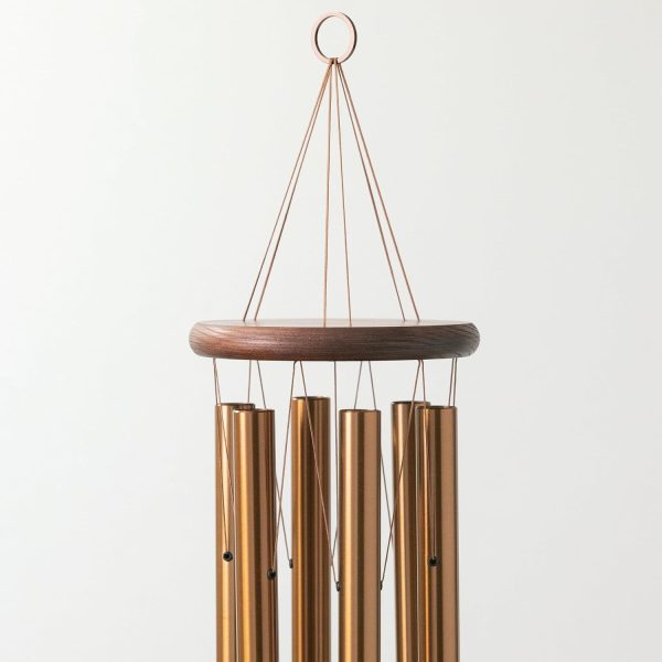 producer to buyer woodstock wind chimes original amazing grace chime, 40" bronze wind chimes for outside, outdoor decor for your patio, porch, and garden discounted pricing