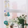 producer to buyer flower wind chimes outdoors with colorful glass beads deep tone memorial sympathy window garden hanging windchimes for outside discounted pricing