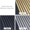 bulk purchase wood panels for wall - oak acoustic wall panels - 4pk wall wood panels - 94.49” x 12 - soundproof wood wall panels for decor - acoustic slat wood wall panels for interior decoration of walls (oak) trade price
