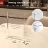 oem/odm services book vase for flowers home décor,artistic and cultural flavor decorative acrylic clear vase for home and office,creative gifts for book lovers. (transparent) affordable bulk deals