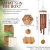 producer to buyer upblend outdoors wind chimes for outside - deep tone wind chimes, windchimes outdoors, memorial, sympathy, loss of loved one, gifts for women, ideas for mom, grandma, outdoor porch, 29" copper red discounted pricing