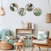 bulk purchase qunclay 4 pcs boho wall art wooden bohemian wall decor hanging art nursery wall decor farmhouse geometric hanging decor 10 inch aesthetic wood minimalist wall art for apartment bedroom (elegant) trade price