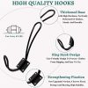 competitive pricing rustic entryway hooks-12 pack farmhouse hooks with metal screws included, black decorative wall mounted rustic coat hooks rack, double vintage organizer hanging wire hook clothes hanger one-stop wholesale