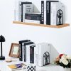 supplier direct 3 pairs metal bookends, flower book ends for shelves decorative, book stopper for heavy books, ends to hold books for home office wholesale prices