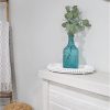 wholesale direct auldhome wood beaded tray (white), decorative farmhouse style oval wooden tray bulk purchase at factory prices
