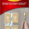 competitive pricing command small metallic hooks brass color, 4 hooks and 5 command strips, damage free wall hooks with adhesive strips, adhesive hooks for hanging christmas decorations, holds up to 0.5 lb one-stop wholesale