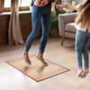 manufacturer direct small bamboo area rug 31.5''x20'', non slip bamboo runners rug for hallways entryway, small bamboo floor mat easy to mainten, floor protector mat neutral area rug trade price