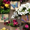 factory direct 3 pack metal butterfly wall art outdoor decor, butterflies spring wall sculpture hanging metal wall decorations for garden, patio, fence, yard, living room, bedroom volume discount