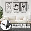 factory direct black bedroom metal wall art - abstract women metal wall decor for living room bathroom kitchen room minimalist line art wall décor modern above bed wall decor hanging farmhouse wall decorations volume discount