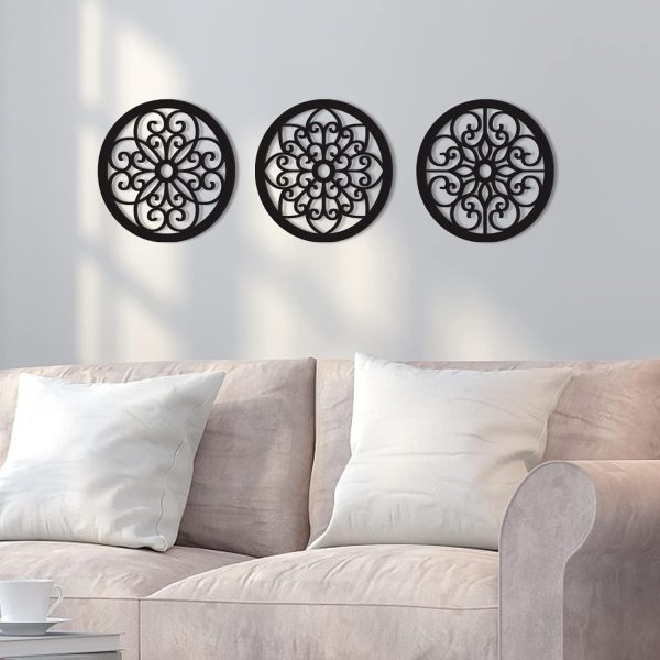 bulk purchase bnesi 3 pieces thickened rustic wood wall decor,modern farmhouse hanging decoration for living room bedroom hallway decor office kitchen wall decoration (modern style) trade price