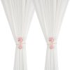 bulk purchase suq i ome 2 pieces of handmade artificial flower curtain holdbacks clips window drape twist tie backs for women, girls bedroom decorative draperies holdbacks (pink) factory discount