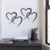 factory direct oyefly infinity heart metal wall decor,infinity heart wall decor for room living,wedding decor (black, style3 11.4 x 10.7in) volume discount