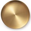 wholesale direct round gold tray stainless steel jewelry, make up, candle plate decorative tray (5.5 inches) bulk purchase at factory prices