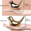 dropship from factory fantesticryan small birds statues gold home decor modern style figurine decorative ornaments for living room, bedroom, office desktop, cabinets mass production supply