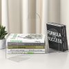 supplier direct acrylic bookends 4 pieces, book ends for shelves, clear bookends for book shelves and desktop organizer, transparent bookends to hold books for home office supplies wholesale prices