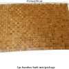 manufacturer direct hjjkkh bamboo bath mat with 23.6x35.4 inch,nature bamboo wooden bathroom mat,non slip and foldable floor shower bath mat for bathroom,bathtub,shower,sauna,hot tub trade price