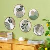 bulk purchase 5 pcs boho wooden wall art - bohemian geometric hanging decor for living room, bedroom - 10'' and 8'' greenery minimalist farmhouse wall hangings trade price