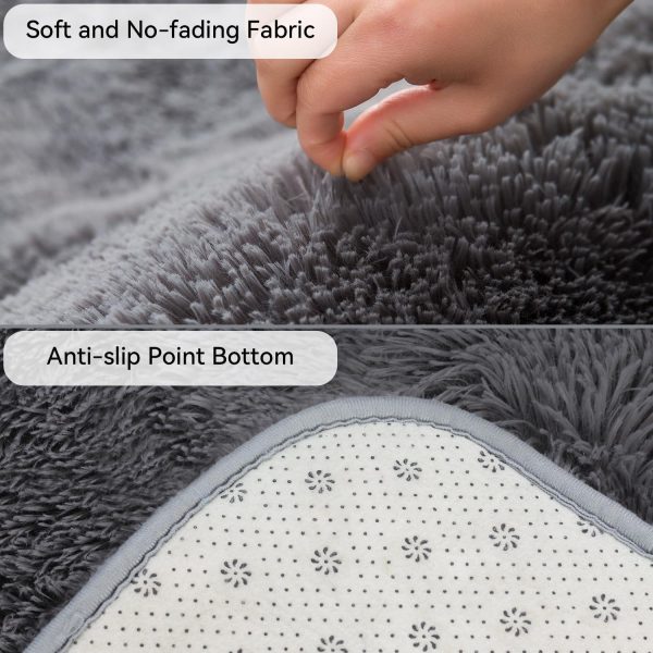 global sourcing poboton small throw rugs for bedroom, 3x5 non slip mini area rug, fluffy washable rug, affordable fluffy grey carpet, door entryway indoor inside front entrance dog mat, home decor aesthetic, nursery oem/odm services