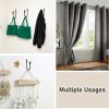 bulk purchase sumnacon 2 pcs metal curtain holdbacks, decorative wall mounted drapery tiebacks with screws, heavy duty window treatment holdbacks for home decor, black factory discount