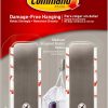 competitive pricing command medium brushed nickel wall hooks, 2 hooks and 4 command strips, damage free hanging wall hooks with adhesive strips, coat hooks for hanging christmas decorations, holds up to 3 lb one-stop wholesale
