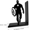 supplier direct superhero bookends | decorative bookends for shelves | non-skid book holders for shelves, table | unique home/office decor | heavy bookends| metal book ends| 7x5.5x4 inches each wholesale prices