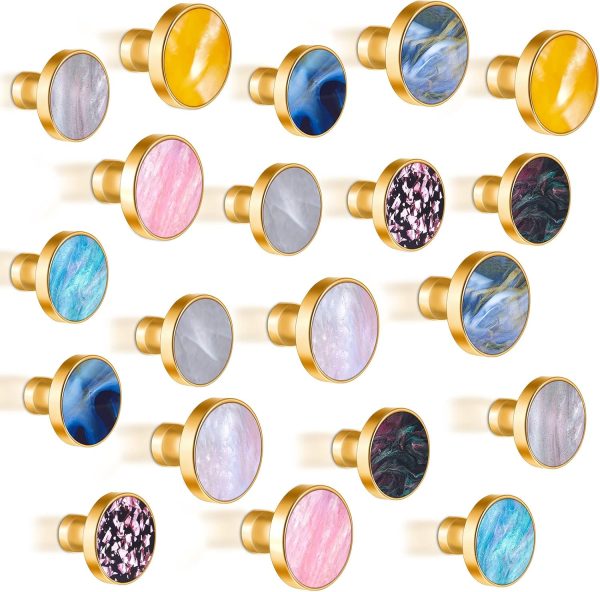 competitive pricing 20 pcs brushed gold shell decorative wall hooks bathroom towel hook hanger cute hat hooks brass hanging knobs for walls round coat hooks for key purse girls clothing hotel coat, 1 , 1.2 , wall mounted one-stop wholesale