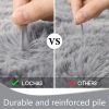 global sourcing lochas fluffy bedroom rug 2.6' x 5.3', shaggy area rug for bedroom bedside, soft oval throw rugs carpet for living room kids girls home decor oem/odm services