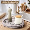 wholesale direct handmade wooden decorative tray, small beaded coffee table tray decor, grey round decorative tray for coffee table, dining room table entryway and living room table bulk purchase at factory prices