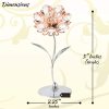 dropship from factory matashi crystal sunflower figurine, rose gold plated crystal figurines table centerpiece – decorative crystal flower figurines perfect for home decor or special occasions mass production supply