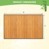 manufacturer direct giantex 5’ x 8’ bamboo area rugs - floor mat with anti-slip backing, durable roll-up floor rug, 60” x 96” indoor mat rug for dining room, living room, bedroom, entryway, bamboo carpet (modern) trade price