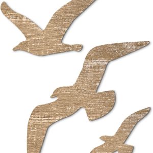 bulk purchase putuo decor 3 pcs wooden seagull wall decor beach nautical coastal seagull wall sculpture wood school of seagull wall art self-adhesive seagull lake house ocean decor vintage ornaments for home bathroom trade price