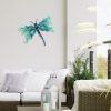 factory direct liffy metal dragonfly wall decor handmade - outdoor metal wall art decor for patio garden fence living room, bedroom, dragonfly gifts volume discount