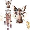 producer to buyer junqiu angel wind chimes, angel gifts for women mom, angel decor for outdoor room garden yard patio, religious wind chimes discounted pricing